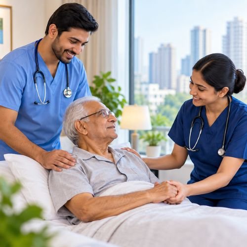 Male And Female Attendant At Home In Noida 1 Male & Female Attendant At Home In Faridabad